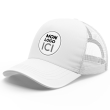 Casquette Trucker avec filet (idéal pour l'été) de qualité supérieure - Marquez votre Casquette Trucker avec filet (idéal pour l'été) avec votre Logo d'Entreprise (matériau de personnalisation haut de gamme, imprimé en France)